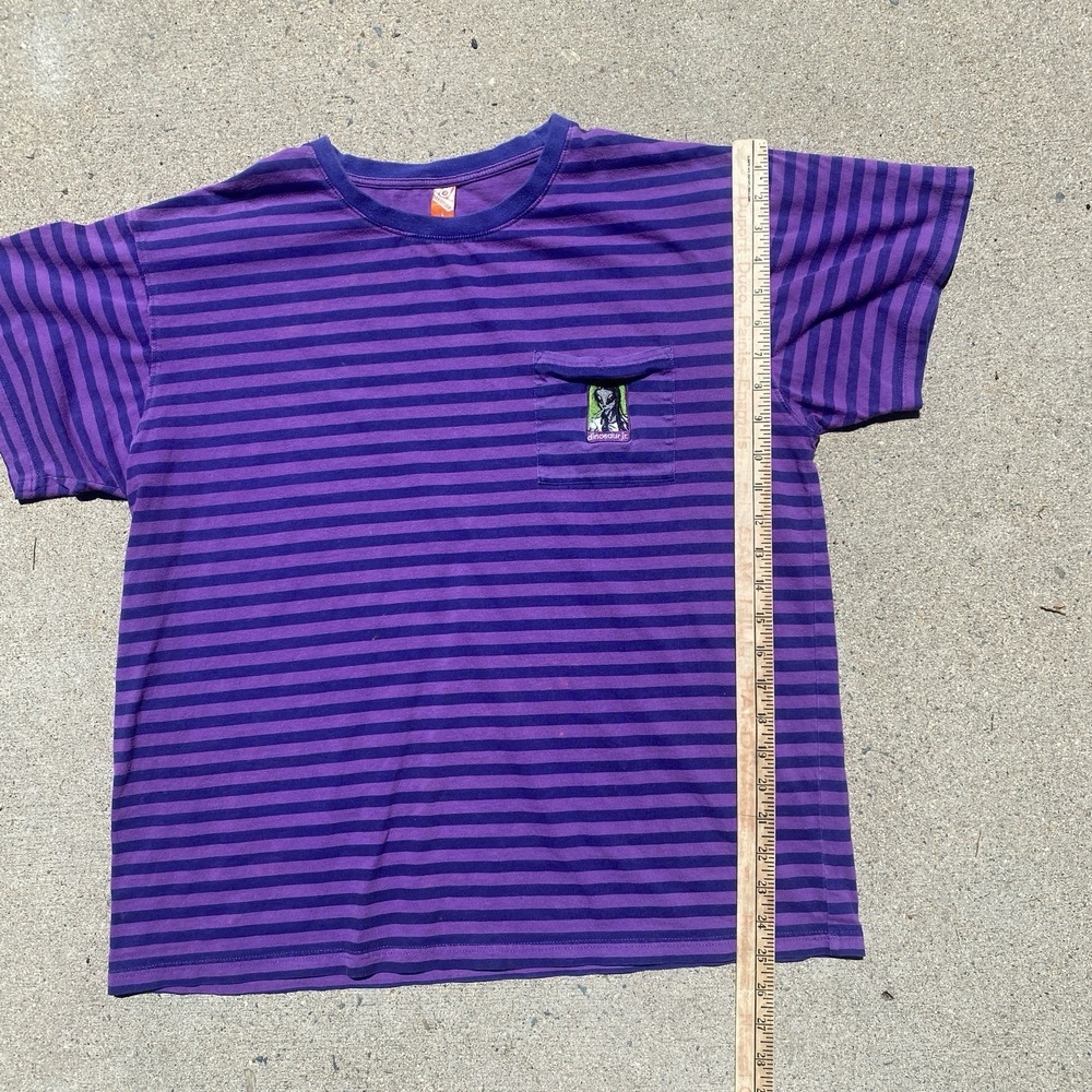 Alien Workshop x Dinosaur Jr Collab Striped T-shirt Large RARE Embroidered Patch - Picture 5 of 7